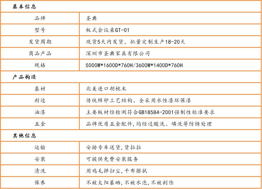 闆式會議桌椅