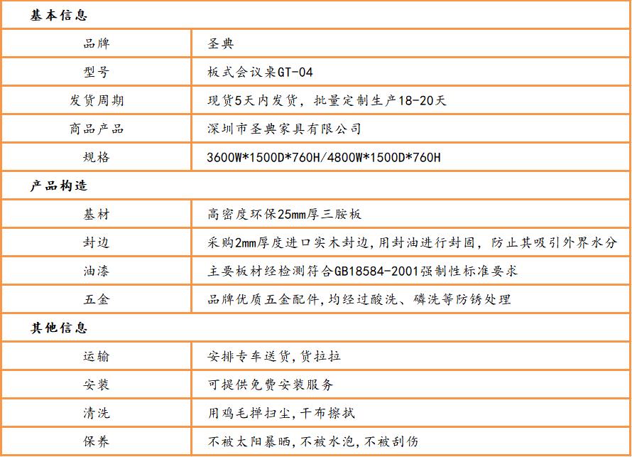 闆式會議桌椅