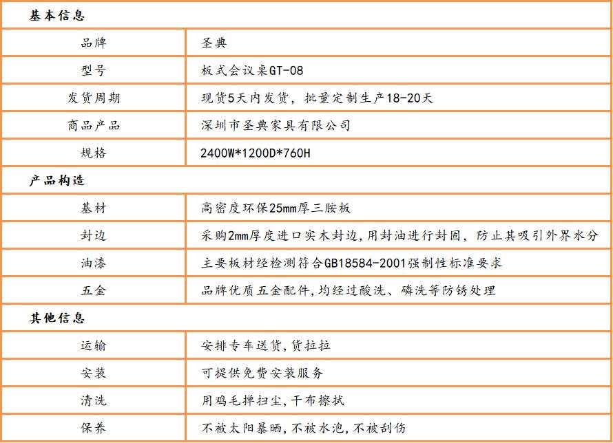闆式會議桌椅