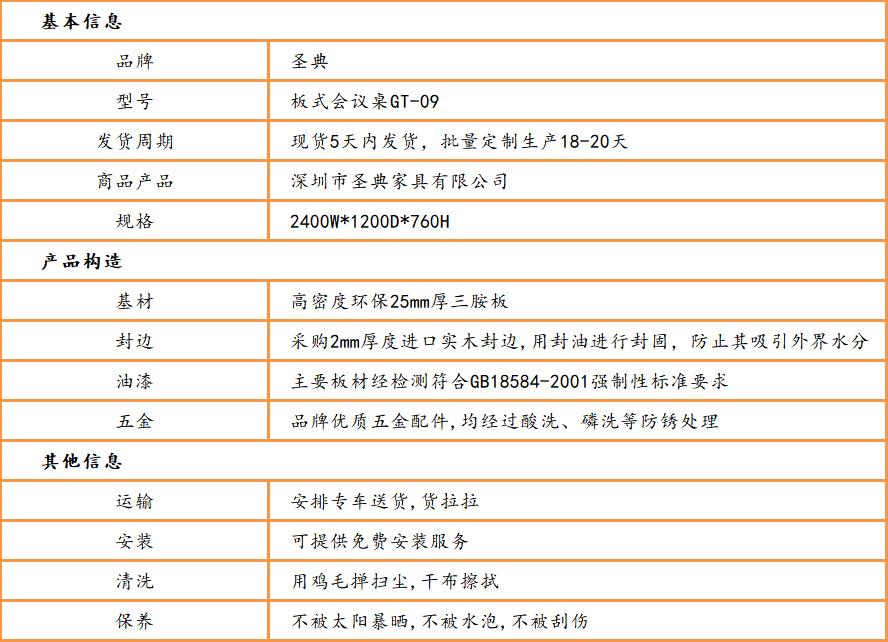 闆式會議桌椅